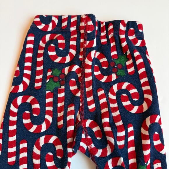 Hanna Andersson Candy Cane Long John Pajama Set 100cm 4 - Picture 14 of 14
